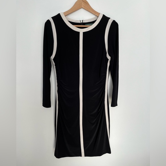 Ralph Lauren Outlined Black and White Dress size 10 - Picture 2 of 5